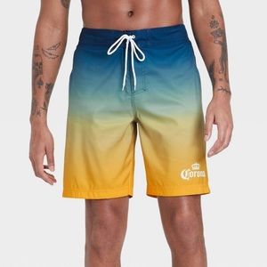 Men’s Corona Beer Ombré Board Shorts Swim Shorts Size M